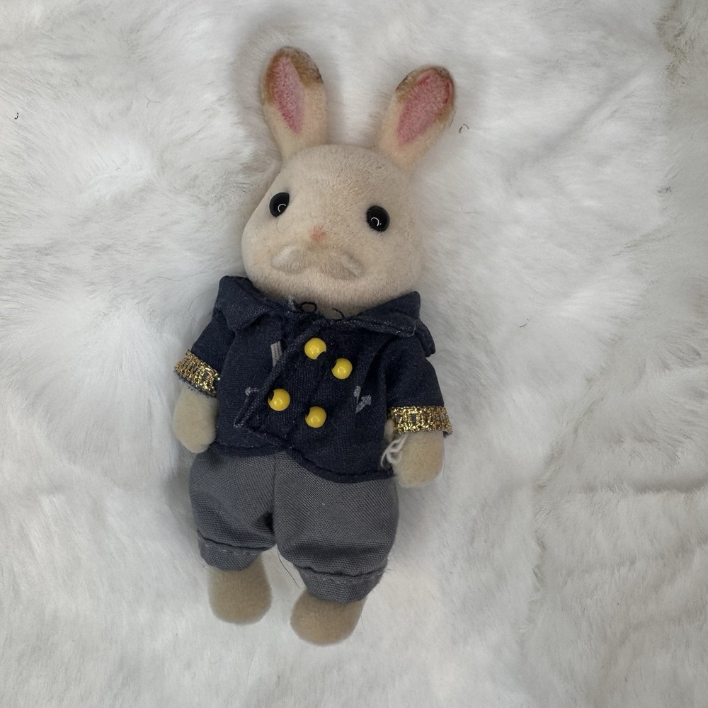Japan Sylvanian Families GRANDFATHER RABBIT Dollhouse Miniature Figure Toy